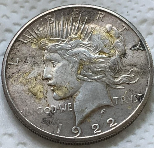 1922S US Peace SILVER Dollar! VF! "San Francisco" Mint! Old US Coin!