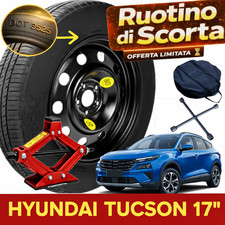 Notrad 17 Zoll Für Hyundai Tucson 5-Loch Stahl Schwarz mit Radmuttern + Tasche