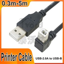 USB-2.0 A to USB-B Left-Angle Right-Angle Male Printer Cable 0.3m 0.5m 1m - 5m