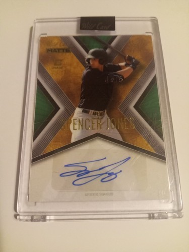 2024 Wild Card Matte 1/1 Spencer Jones Baseball Rookie Auto Card 