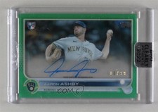 2022 Topps Clearly Authentic Auto Green 10/99 Aaron Ashby #CAA-AAS Auto 10om