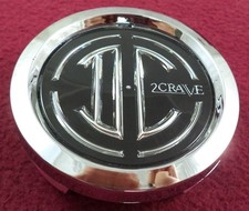2 Crave Wheels Chrome/Black Custom Wheel Center Cap # CAP9077 / LH150802K70 (1)