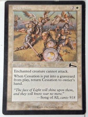 Cessation - Urza's Legacy - Magic the Gathering MTG Nice!