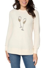 Jingle Belles by Kim Gravel Women's Golden Girl Holiday Top Eggnogg