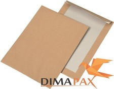 Pappr&uuml;ckwand DIN B5 Versandtaschen 176 x 250 mm Haftklebend braun