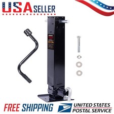 12k Drop Leg Trailer Jack W Side Pull Pin - 12000 Lb Capacity Wind Handle