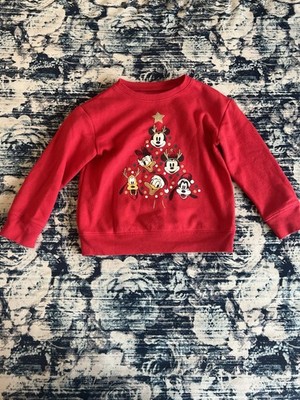 Disney Jumping Beans Limited Edition Mickey Mouse Christmas Sweatshirt Size 5T