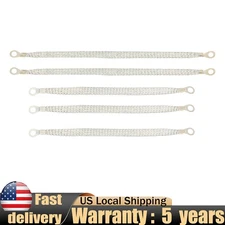 3x10"+2x13" Braided Tinned Copper Cable 5PCS Universal Car Engine Ground Strap