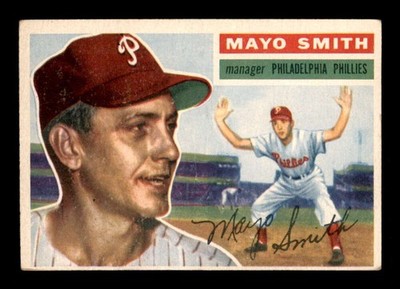1956 Topps White Back #60 Mayo Smith MG DP VG/VGEX X3550616