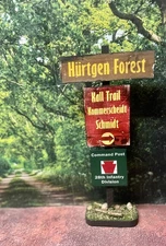 1/6 scale WW2 Hurtgen Forest 28th Infantry Diorama Road Sign