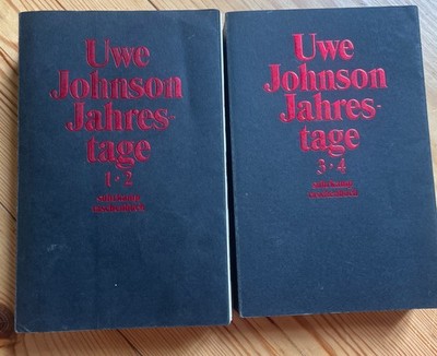Jahrestage 1-4, 2 Bücher. Aus dem Leben von Gesine Cresspahl 3/4. Johnson, Uwe: