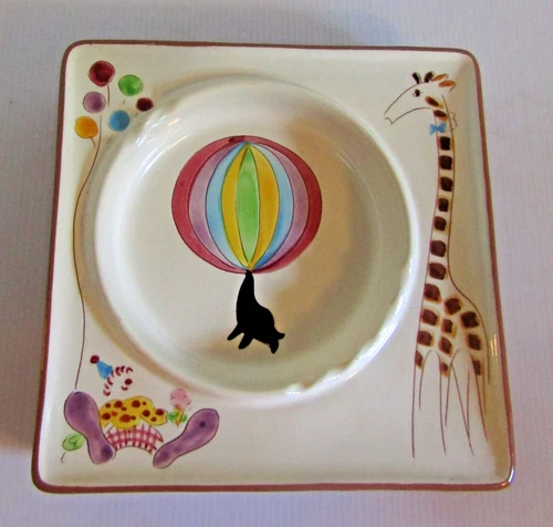 Vintage Stangl Pottery Rare “Big Top” Circus Ashtray Kay Hackett Hand Painted