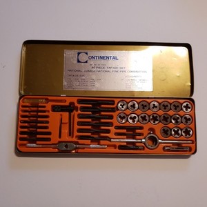 Continental International Combination Tap & Die Set No. 15184, New In Case