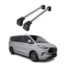 Dachträger für Ford Transit Custom / Tourneo Custom 2023-2026 75kg Alu Silber 2x