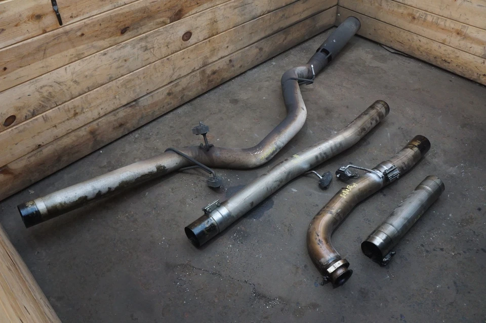 套装 4 售后排气管消声器 6.6 升 柴油雪佛兰索罗德 3500 2015 — 第 3/4 张图片