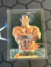 2024 SkyBox Marvel Masterpieces 92 Platinum Namor #57 Clear Cut