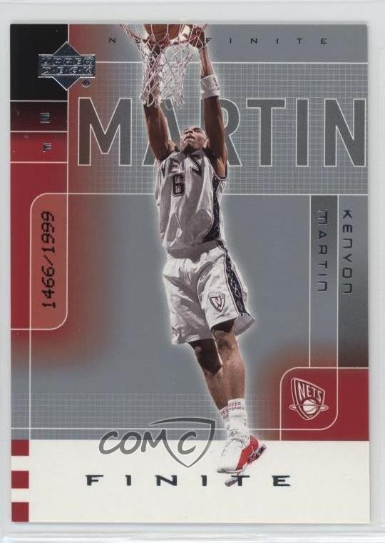 2002-03 Upper Deck Finite 1466/1999 Kenyon Martin #59 1u6