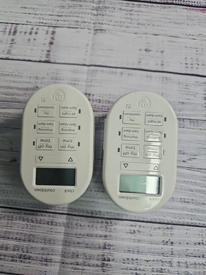 2 PACK myTouchSmart Simple Set 7-Day Digital Timer, Grounded Outlet Timer-26892