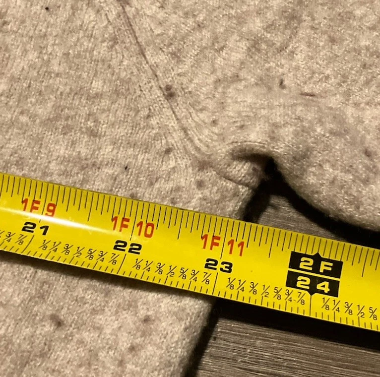 Мужской свитер Orvis XL из кашемировой/шерстяной смеси с круглым вырезом пуловер бежевый - Изображение 4 из 4