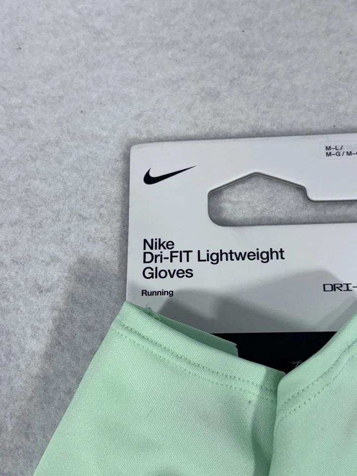 Guantes Nike Miler para correr adultos medianos/grandes Dri-Fit verde vapor/plateado Foto 4 de 4