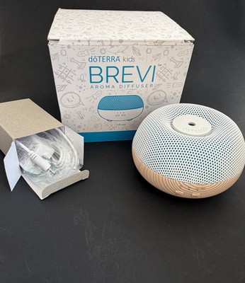 DoTERRA Kids Brevi Essential Oil Aroma Diffuser White Top/Wood Grain New Box