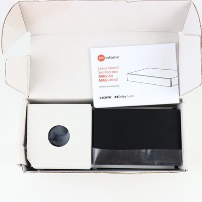 Infomir MAG540w3 4K UHD Linux IPTV OTT Set-Top Box WiFi HDMI 2.1 HEVC H.265 -NEW