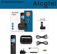 Alcatel F860 Cordless Phone -Landline Home Phones -Call Block Telephone- Blk-N
