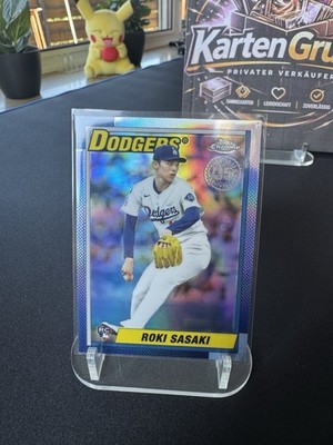 Roki Sasaki RC   #90CU-18 - 2025 Topps Chrome 1990 Design   Los Angeles Dodgers