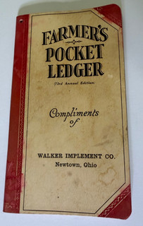 fARMERS POCKET LEDGER John deer Newtown Ohio