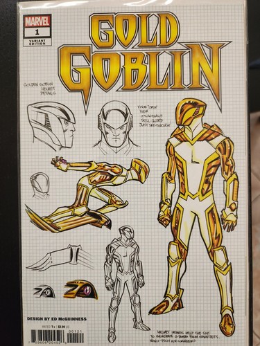 GOLD GOBLIN #1 Incentive McGuinness 1:25 Design Variant Marvel Never Read! PICS