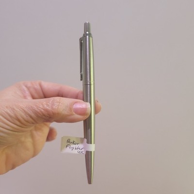 PARKER Jotter Flighter Ballpoint Pen Brushed St Steel Circa 1994 UK Works