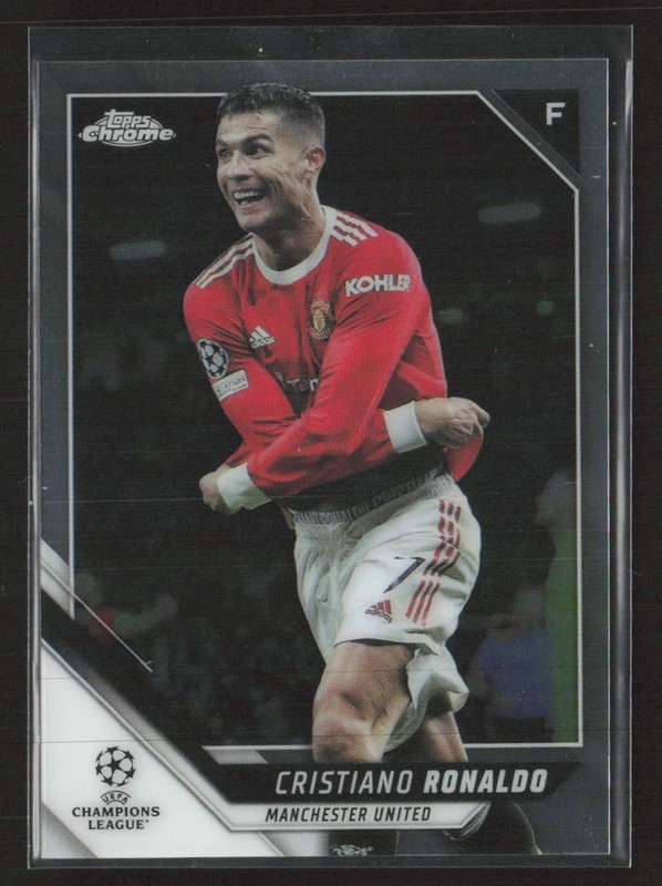 Cristiano Ronaldo 2021-22 Topps Chrome UEFA #10 Manchester United