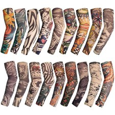 18 Pcs Temporary Tattoo Arm Sleeves Fake Tattoo Sleeves for Men Women
