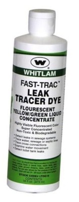 Fast-Trac F AST-T rac  LTDG16 Liquid Leak Tracing Dye , Yellow Green, 16 Ounce
