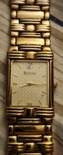 Bulova Ladies Watch 97F23 Gold Tone Diamond On Dial