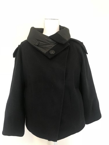 zara basic peacoat