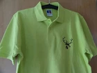 Hunting Polo Shirt Men's Drift Hunting, Young Hunter Cotton Light Green Size L, 2XL
