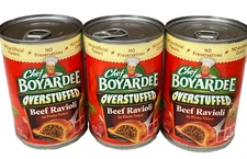 Chef Boyardee Overstuffed Beef Ravioli in Pasta Sauce 15 oz ( 3 cans)