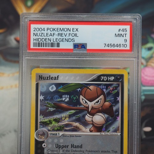 PSA 9 MINT Nuzleaf ex Hidden Legends Reverse Holo Pokemon Card 45/101 Graded - Picture 2 of 6
