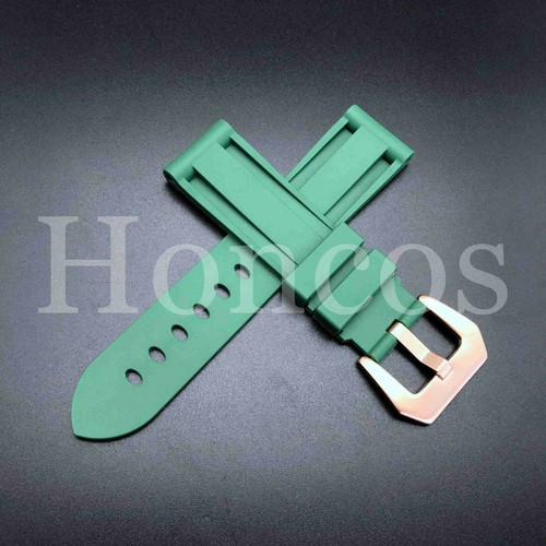 22 - 26 MM Soft Rubber Black Sport Diver Watch Band Strap Fits For Luminox IRB - Picture 40 of 143