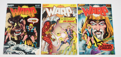 Warp #1,2,3 Set - 1983 First Comics Frank Brunner 1st App Lord Cumulus Run of 3