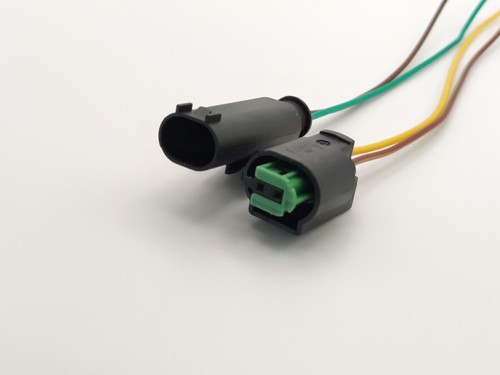 2 Pin Connectors Prewired 61138365340 / 968405-1 / 1-967644-1 for BMW MQS Cable - Picture 3 of 6