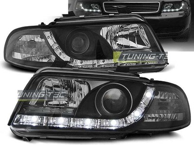 Faros LED DRL Look para for AUDI A4 B5 94-98 Daylight Black Envío gratis LPAU26W