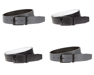 nike men's carbon fiber matte reversible golf belt