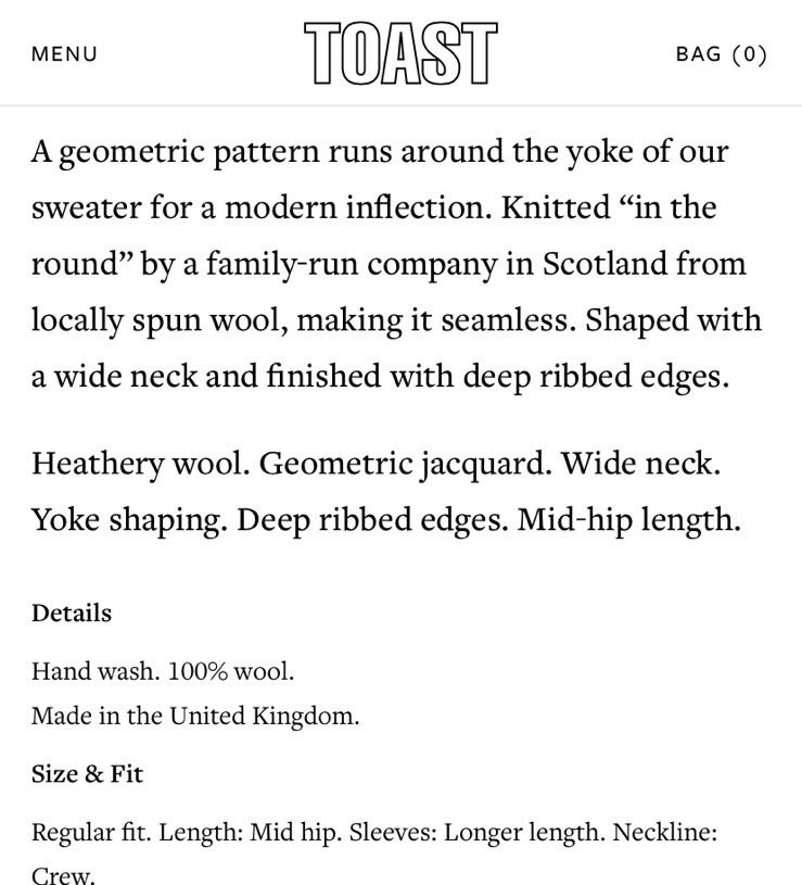 Toast Blue Fair Isle Yoke Wool Jumper Size S RRP £195 BNWT eBay