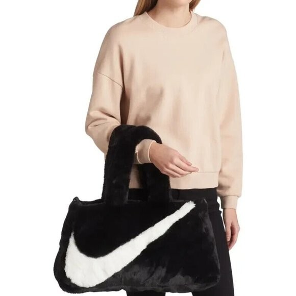 fluffy nike duffel bag
