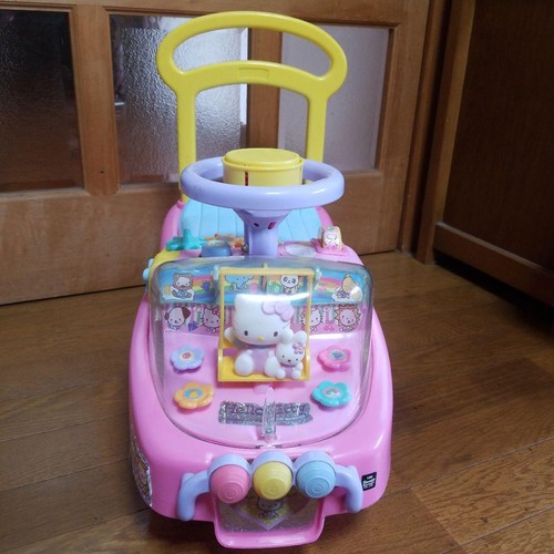 Sanrio Hello Kitty Alpha Baby Push Walker Ride-on Toy Pink Retro girls Vintage