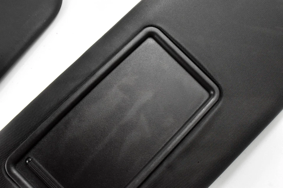 2014-2016 Kia Forte Koup Left Right Black Vinyl Sun Visor Set Pair OEM - Image 3 of 4