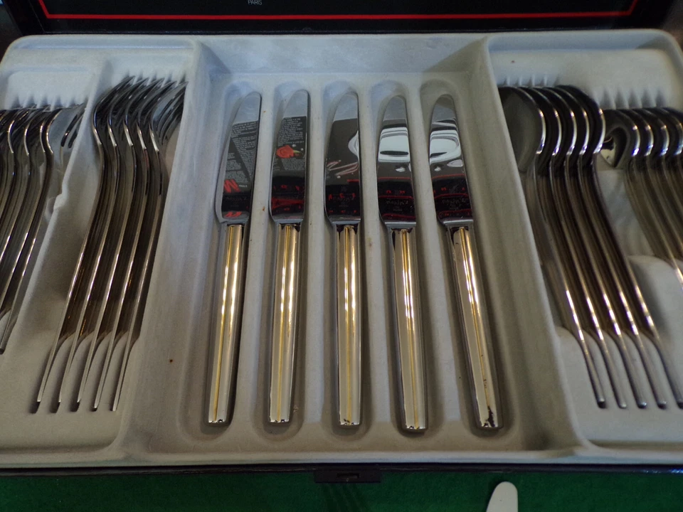 WMF Maxim´s de Paris (Rue Royal) Gold Tafelbesteck 6 Personen 30 Teile TOP ! - Bild 2 von 4