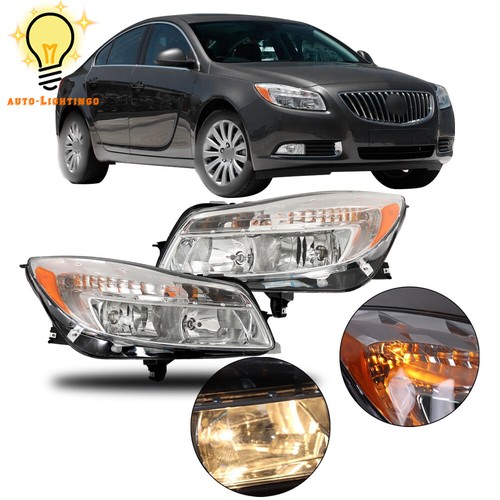 Headlights Headlamps Assembly Left&Right Side For Buick Regal 2011 2012 2013